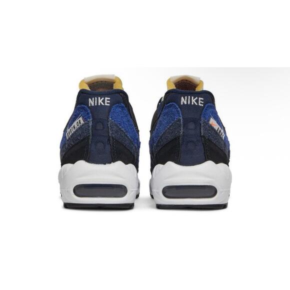 Size 8.5 Mens Nike Max 95 SE Blue Black Sneakers DH2718 001 - Picture 2 of 5